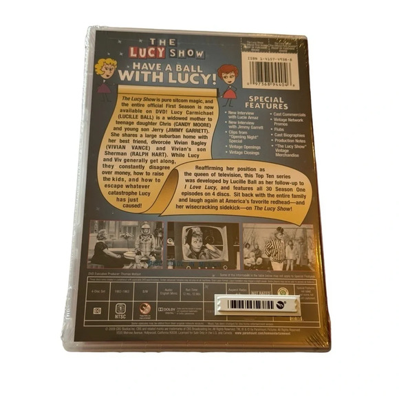 THE LUCY SHOW SEASON 1 New Sealed 4 DVD Set All 30 Episodes Restored 12hrs 53min - Picture 4 of 7